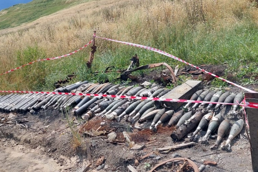 В Ходжавенде обнаружены оружие и боеприпасы - ВИДЕО