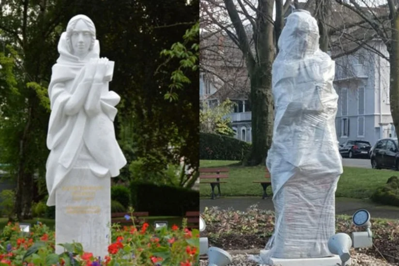 Azərbaycanın ədəbiyyat və mədəniyyət xadimləri Fransada Natəvanın heykəlinin aşağılanmasını pisləyiblər -BƏYANAT