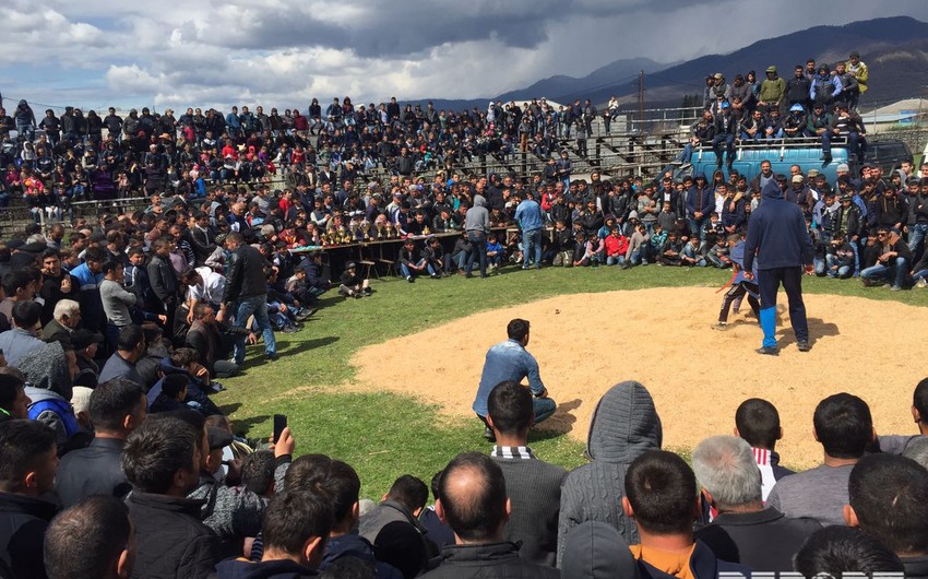 Novruz bayramı Gürcüstanın Laqodexi bölgəsində geniş qeyd olunub