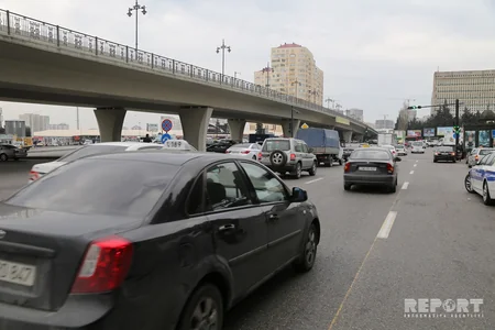 Bakıda DYP taksi və mikroavtobus sürücülərinə qarşı reyd keçirib - FOTO - VİDEO