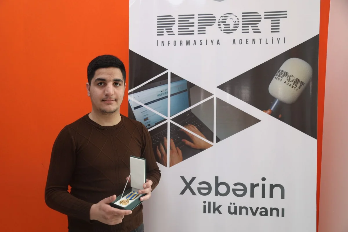 Reportun Vətən müharibəsində iştirak etmiş əməkdaşına medal təqdim olunub 