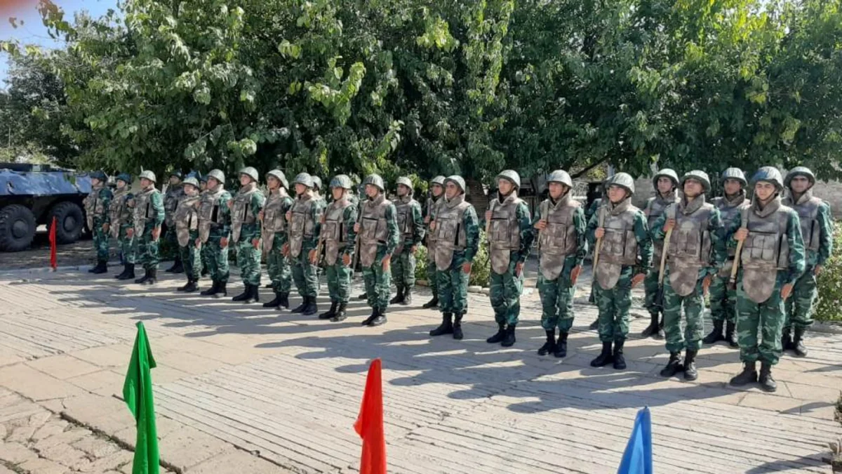 İşğaldan azad olunan sərhəd zastavalarımız üzərində dövlət bayrağımız ucaldılıb