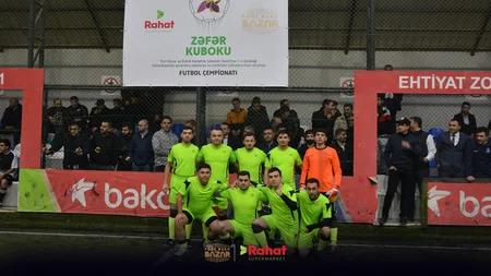 “Zəfər Kuboku” futbol çempionatının qalibləri mükafatlandırıldı