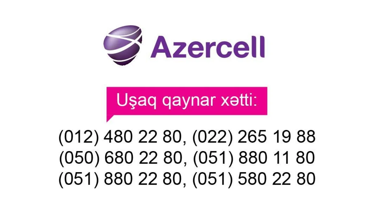 Названо количество детей, обратившихся на Детскую горячую линию Azercell
