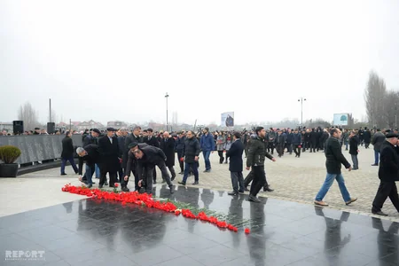Lənkəranda 20 Yanvar şəhidlərinin xatirəsi anılıb