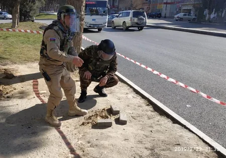Bakıda 1 ədəd F-1 qumbarası aşkarlanıb
