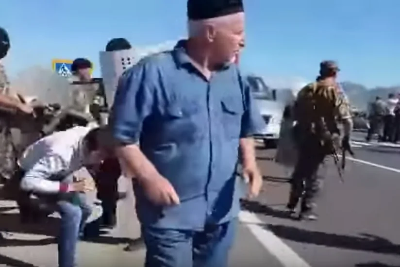 ​Dağıstanda etiraz aksiyası sərt şəkildə dağıdılıb - VİDEO