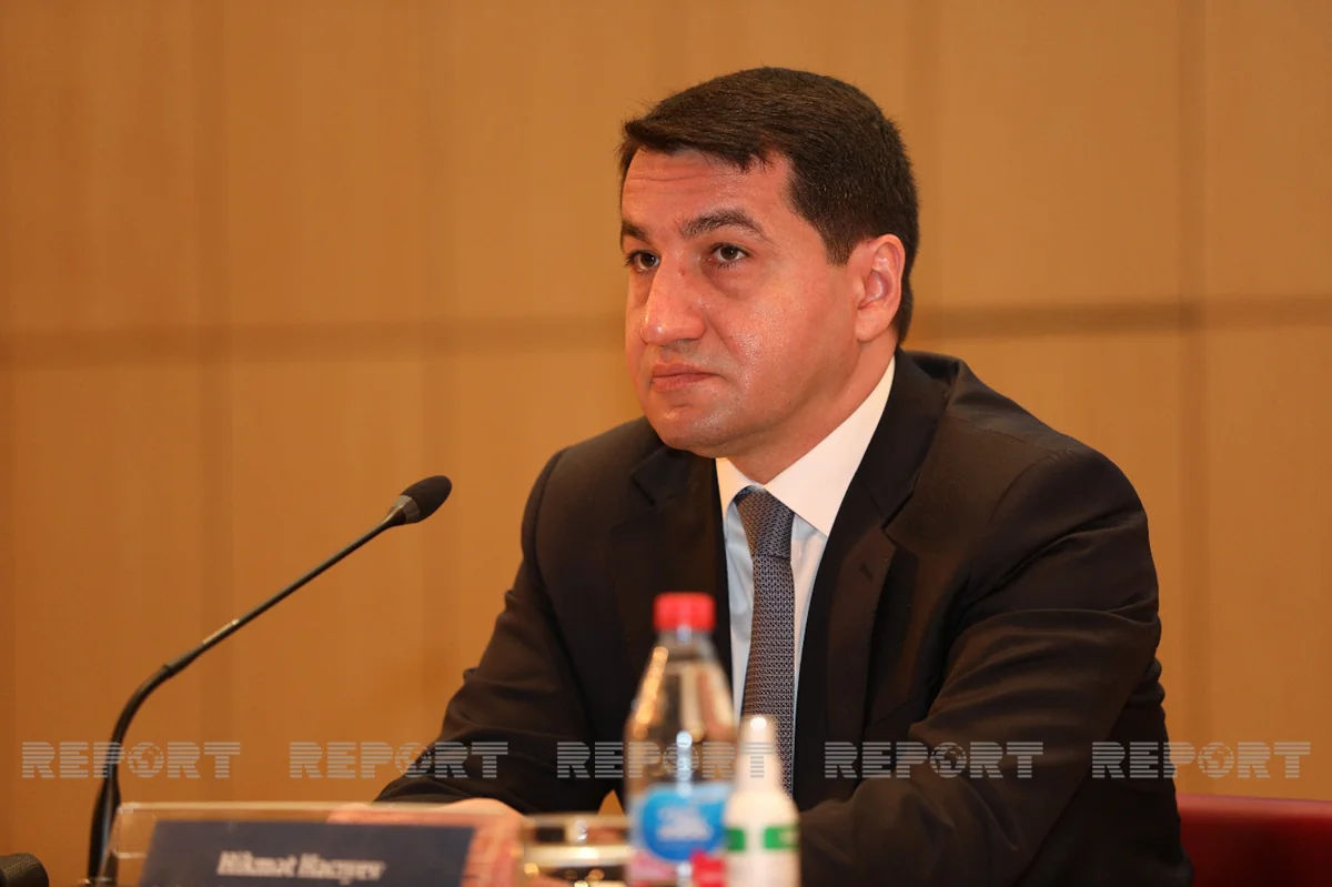 Hikmət Hacıyev: Ermənistan hərbi cinayətlərini davam etdirir