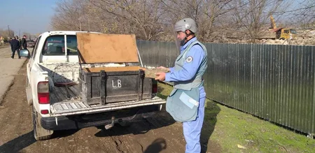 Ağcabədidə tank əleyhinə mina tapılıb