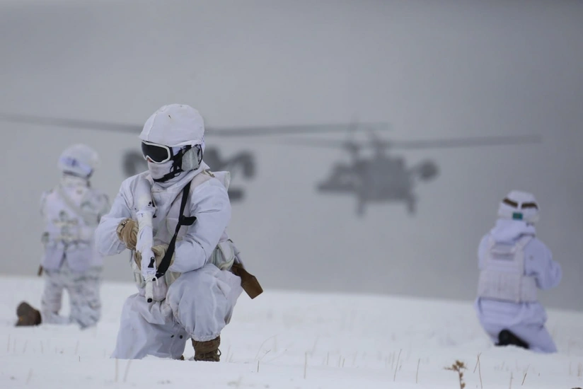 Azerbaijani servicemen join exercises in Turkiye's Sarikamish district