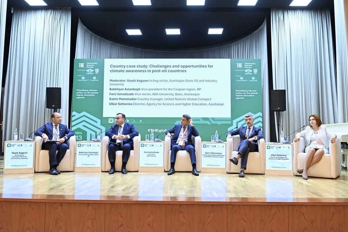 “Qlobal ali təhsil gündəliyində iqlim dəyişikliyinə qarşı mübarizə” mövzusunda beynəlxalq forum keçirilib