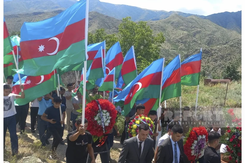 Şəmkirdə Birinci Qarabağ müharibəsinin şəhidi Əhliman Əsgərov dəfn edilib - YENİLƏNİB