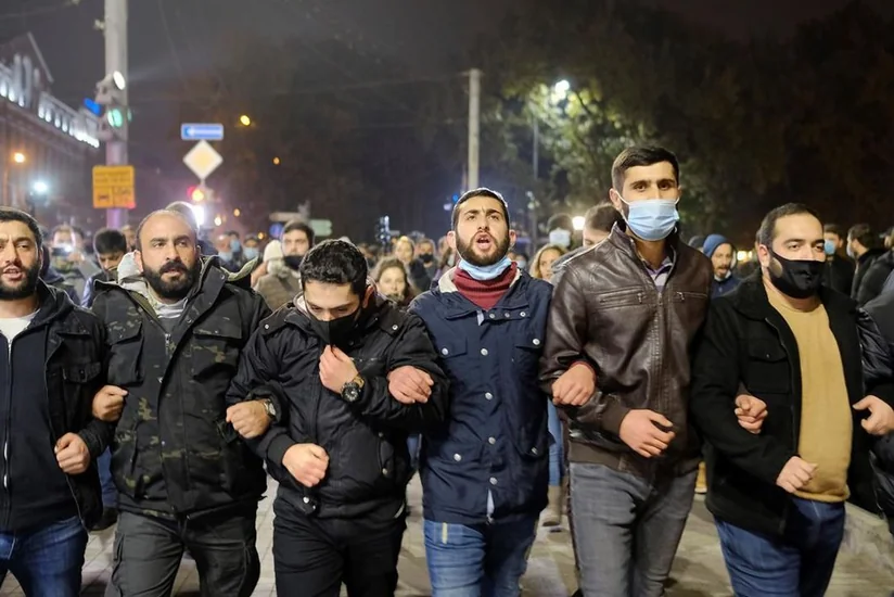 İrəvanda Nikol Paşinyan əleyhinə etiraz aksiyası keçirilir