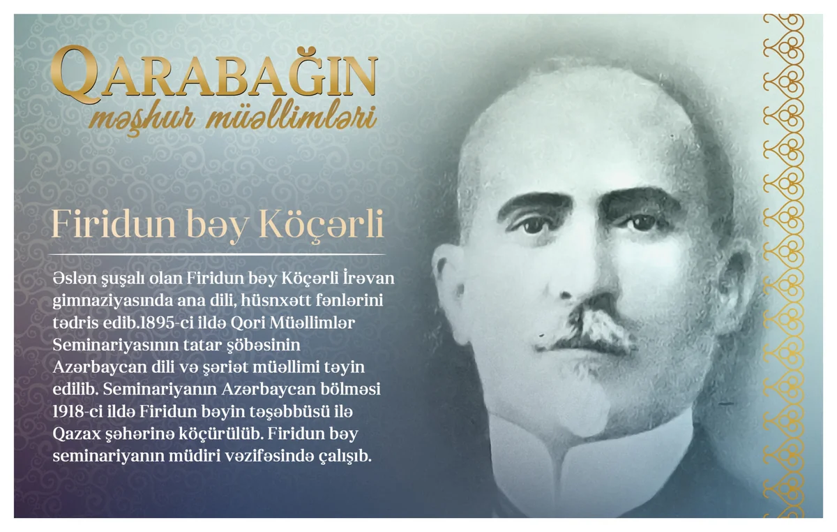 Qarabağın məşhur müəllimləri - Firidun bəy Köçərli