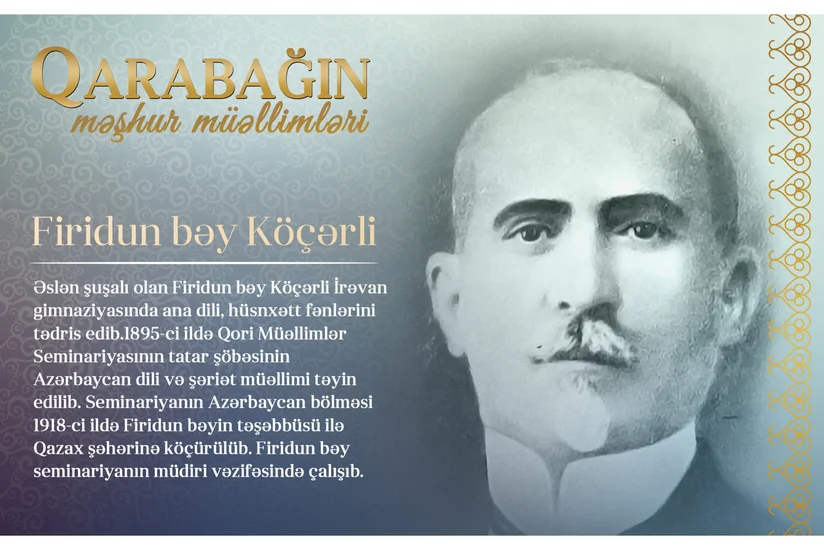 Qarabağın məşhur müəllimləri - Firidun bəy Köçərli