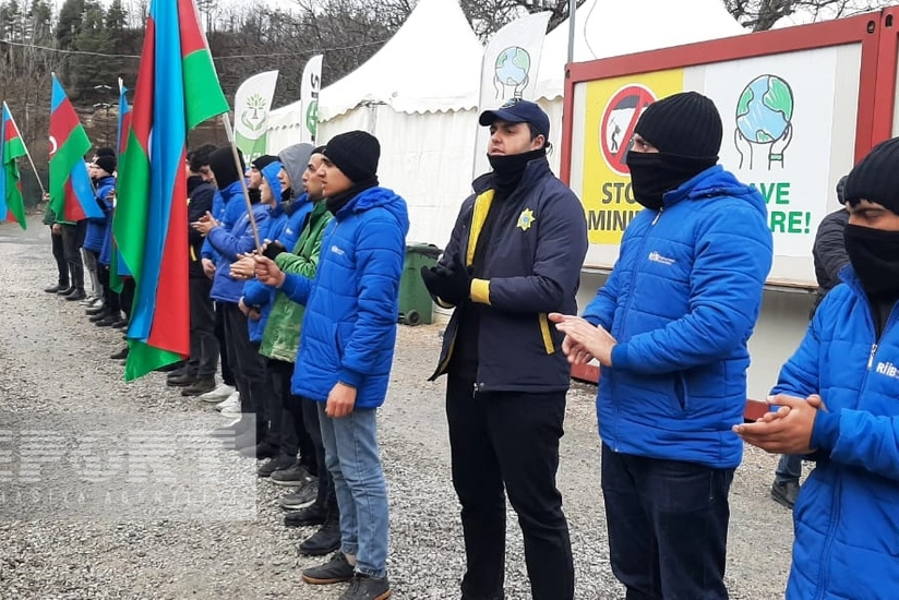 Xankəndi-Laçın yolu: aksiyanın 101-ci günü ruh yüksəkliyi ilə davam edir 