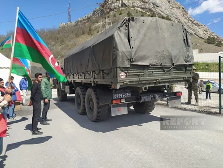 По дороге Ханкенди-Лачын беспрепятственно проехали 69 автомобилей миротворцев