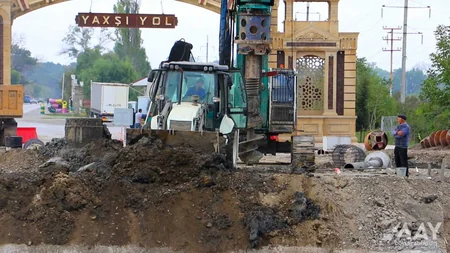Qudyalçay üzərində yeni körpünün tikintisinə başlanılıb