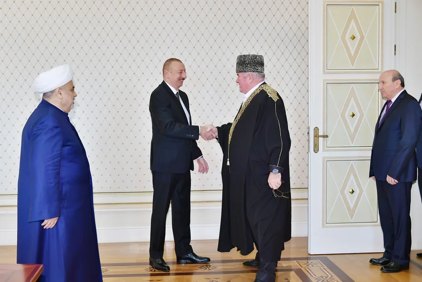 President Ilham Aliyev received delegation of group of Muslim religious figures of Russia's North Caucasus republics