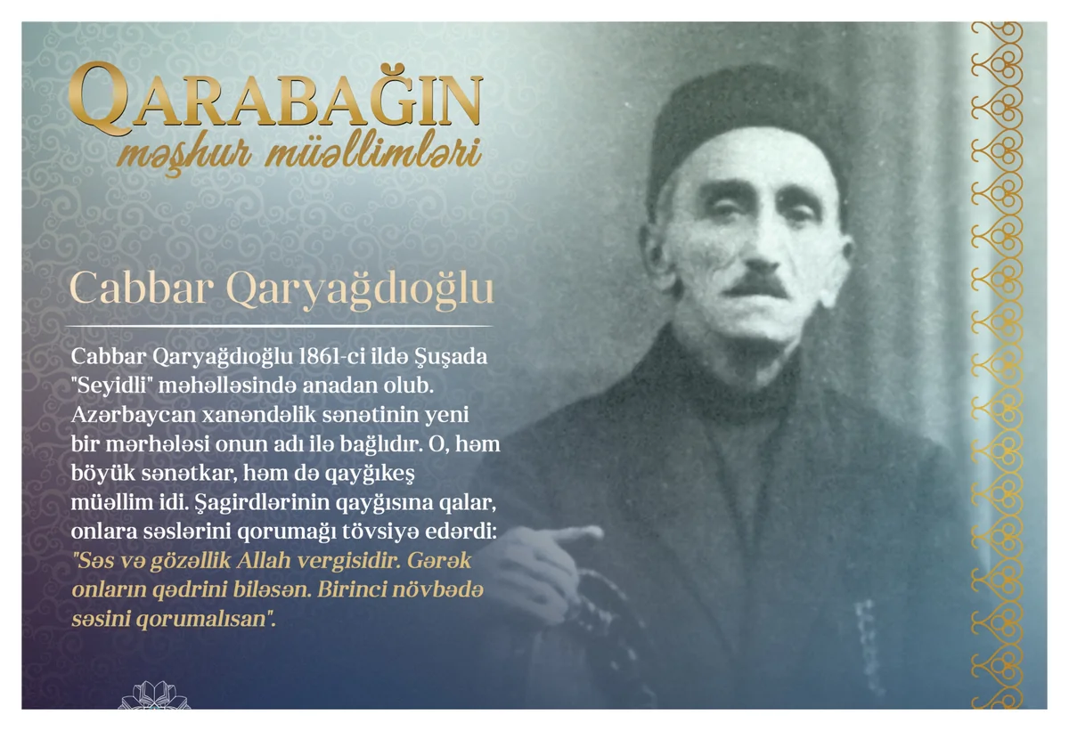Qarabağın məşhur müəllimləri – Cabbar Qaryağdıoğlu