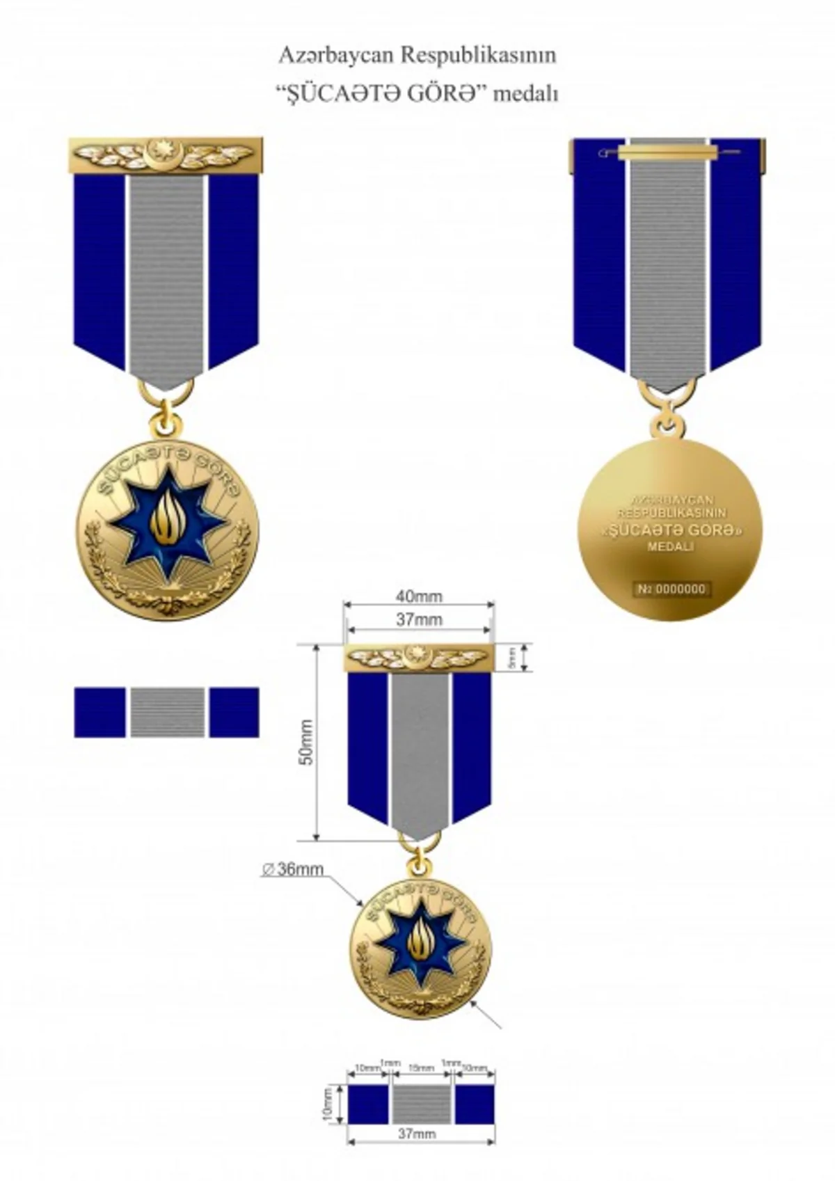 Prezident İlham Əliyev  “Şücaətə görə” medalının təsis edilməsi ilə əlaqədar qanunu imzalayıb
