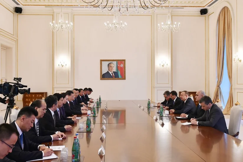 President Ilham Aliyev receives member of Standing Committee of Central Politburo of Chinese Communist Party