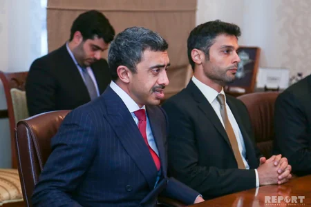 Azərbaycan və BƏƏ XİN başçıları arasında görüş keçirilib