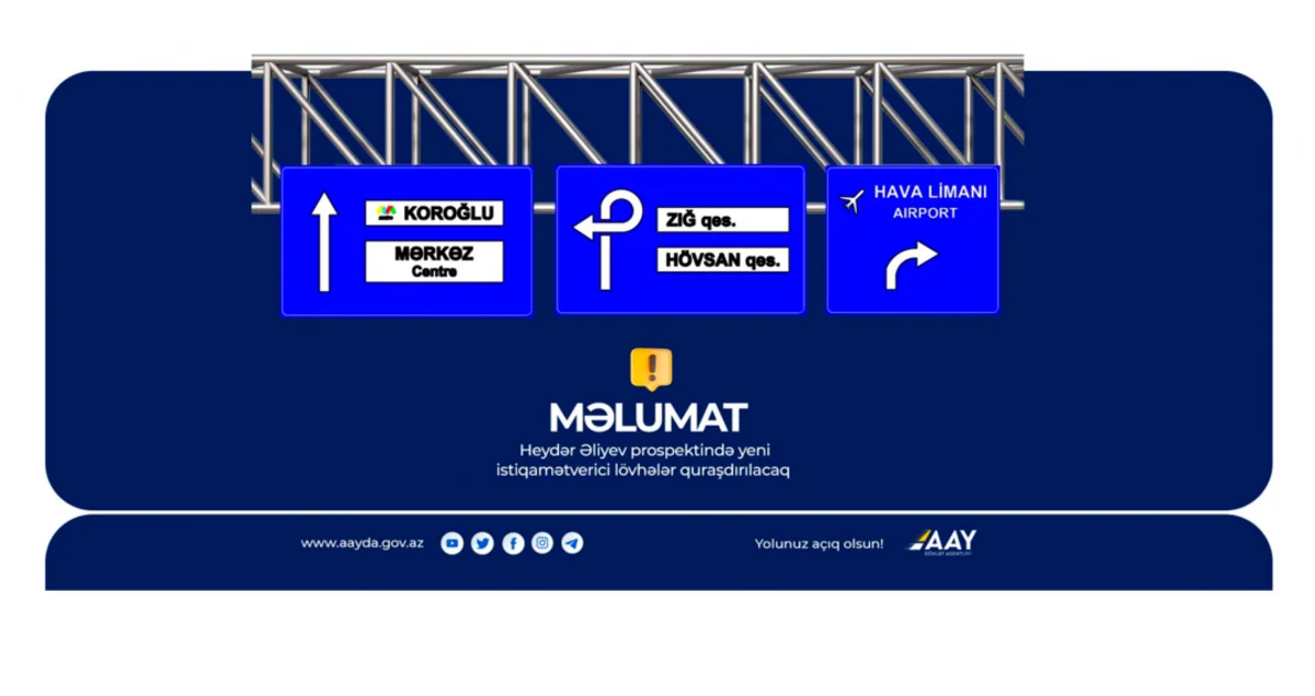 Bakıda Heydər Əliyev prospektində hərəkət yenidən qismən məhdudlaşdırılacaq