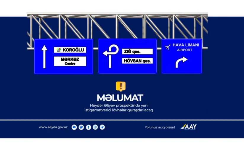 Bakıda Heydər Əliyev prospektində hərəkət yenidən qismən məhdudlaşdırılacaq