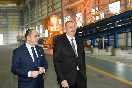 Sumqayıt Kimya Sənaye Parkında əlvan metallar və ferroərintilər zavodunun açılışı olub