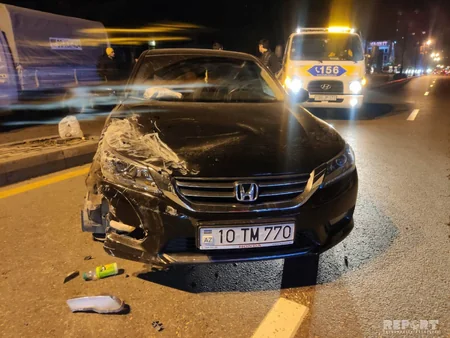 Bakıda yük və minik avtomobilləri toqquşub - FOTO - VİDEO - YENİLƏNİB