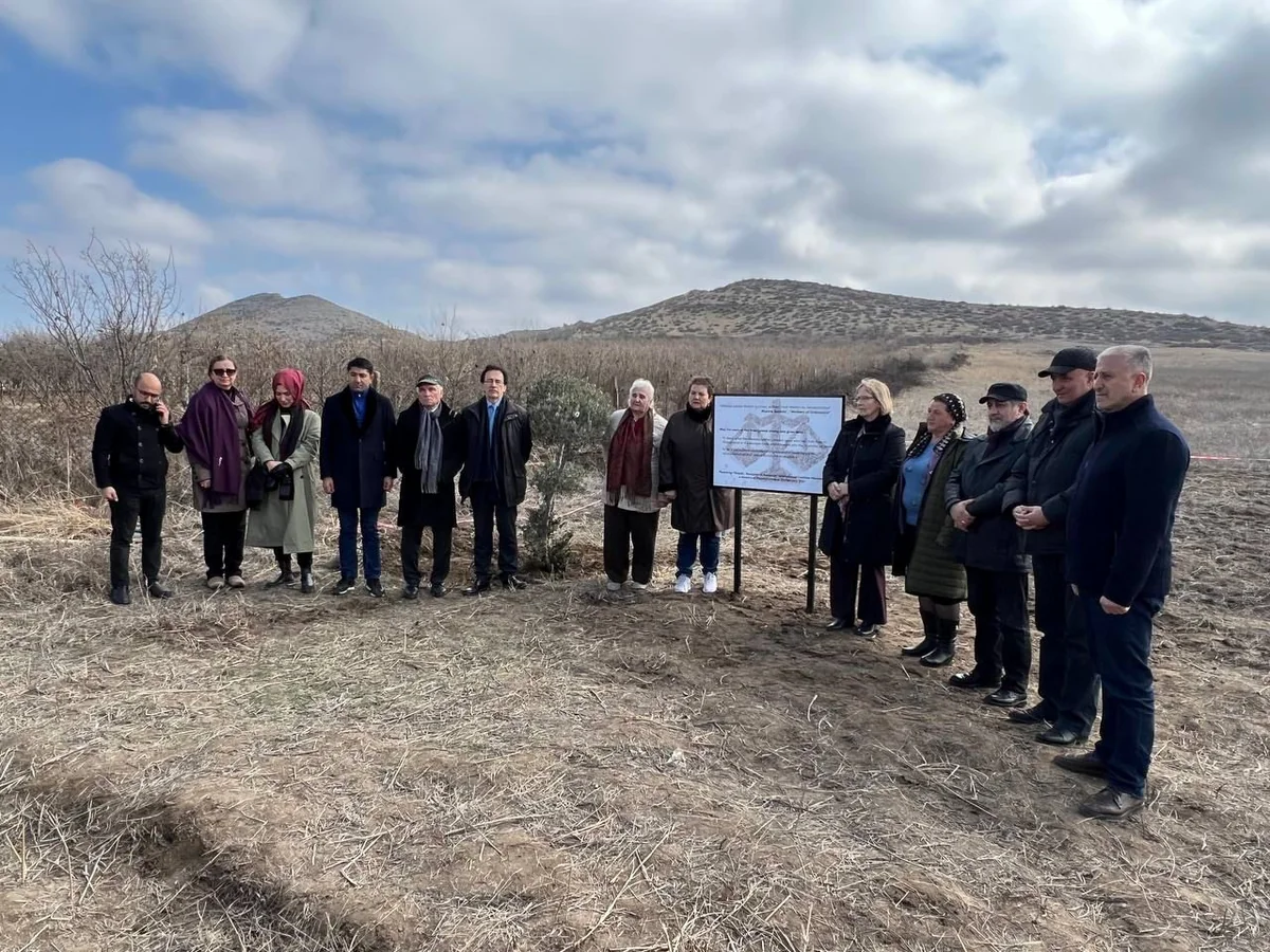 Members of International Coalition visit' Corridor of death' where Khojaly people were killed