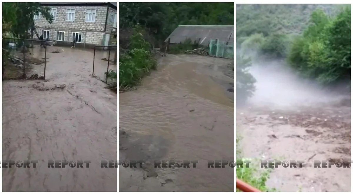 Sel suları Tovuzda ciddi fəsadlar törədib - VİDEO