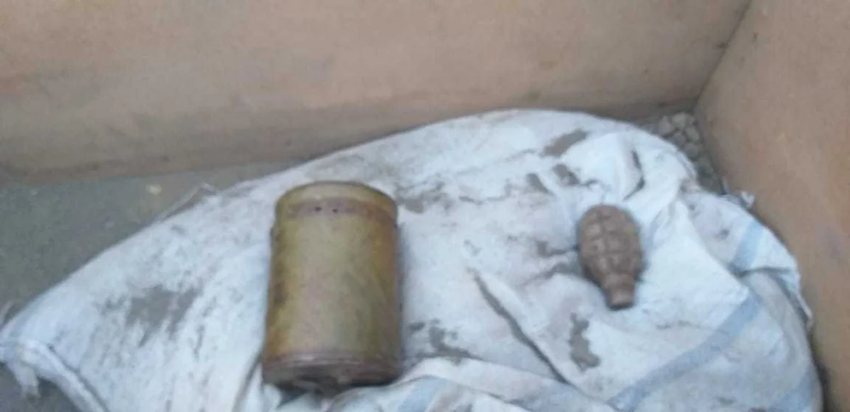 Ağcabədidə mina və əl qumbarası aşkarlandı - FOTOLAR