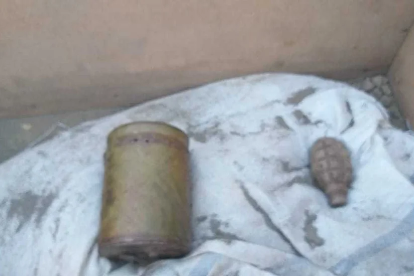 Ağcabədidə mina və əl qumbarası aşkarlandı - FOTOLAR