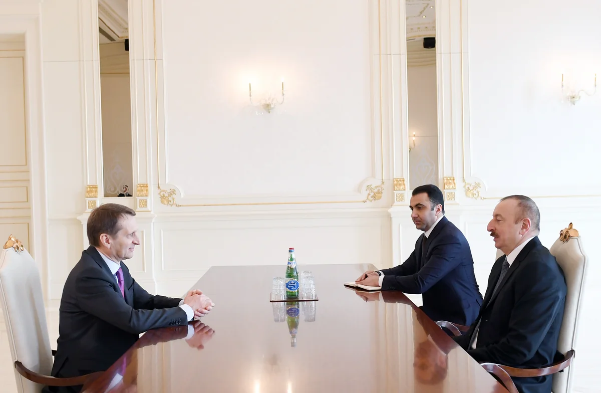 President Ilham Aliyev receives Head of Russian Foreign Intelligence Service - UPDATED