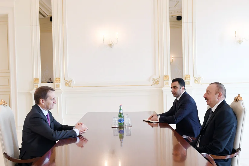 President Ilham Aliyev receives Head of Russian Foreign Intelligence Service - UPDATED