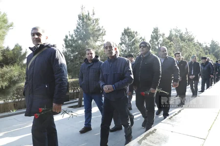 Daşaltı şəhidlərinin məzarı ziyarət olunub