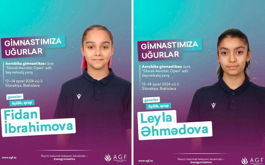 Azərbaycanın gənc gimnastları “Slovak Aerobic Open”də çıxış edəcəklər