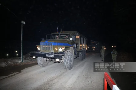 Conditions for passage of 25 peacekeepers' vehicles created on Khankandi-Lachin road