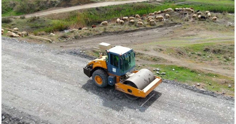 Zərdabda beş yaşayış məntəqəsini birləşdirən avtomobil yolu yenidən qurulur