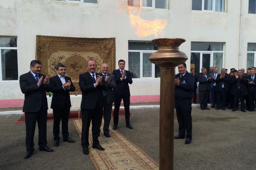 Azərbaycanda daha bir yaşayış məntəqəsinə qaz verilib