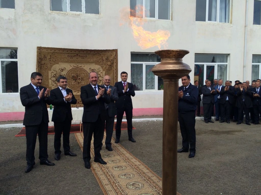Azərbaycanda daha bir yaşayış məntəqəsinə qaz verilib