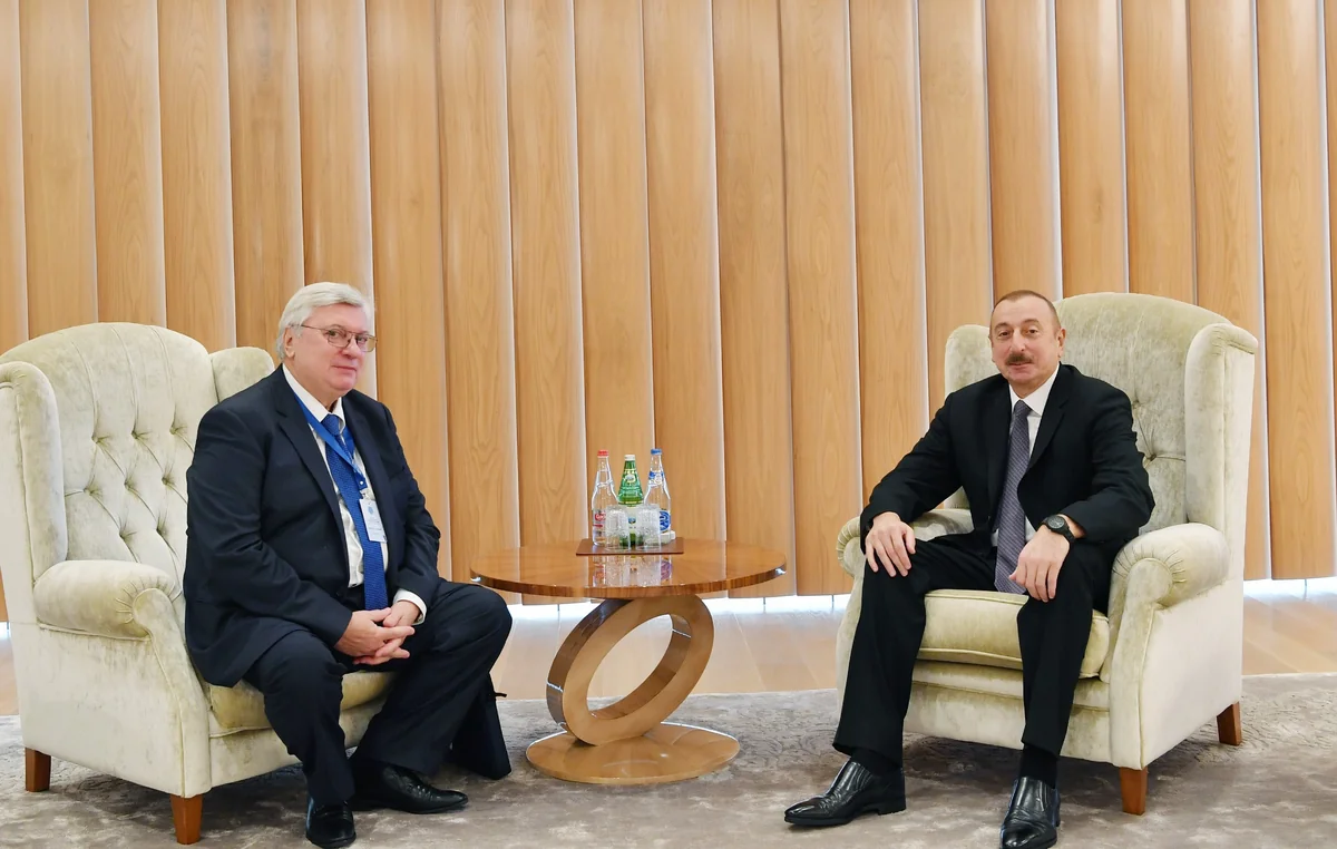 President Ilham Aliyev meets with rector of Moscow State Institute of International Relations