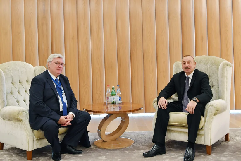 President Ilham Aliyev meets with rector of Moscow State Institute of International Relations