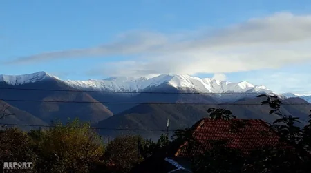 Azərbaycanın şimal-qərb bölgəsinə ilk qar yağıb - FOTO