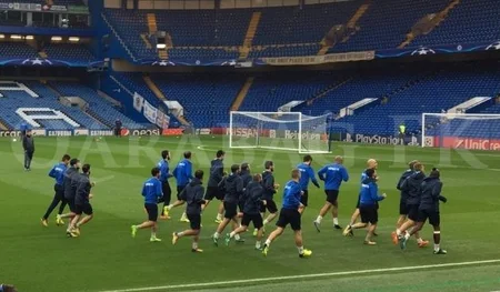 Qarabağ Çelsi ilə oyunöncəsi “Stamford Bric” stadionunda son məşqinə çıxıb