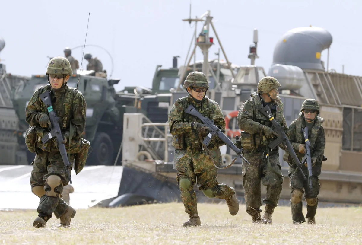 Japan deploys troops to island near Taiwan