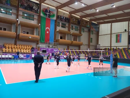 Qızıl Avropa Liqasına hazırlaşan Azərbaycanın voleybol millisi növbəti məşqinə çıxıb