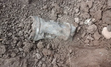 ​Tərtərdə top mərmisi və qrad raketinin hissələri tapılıb